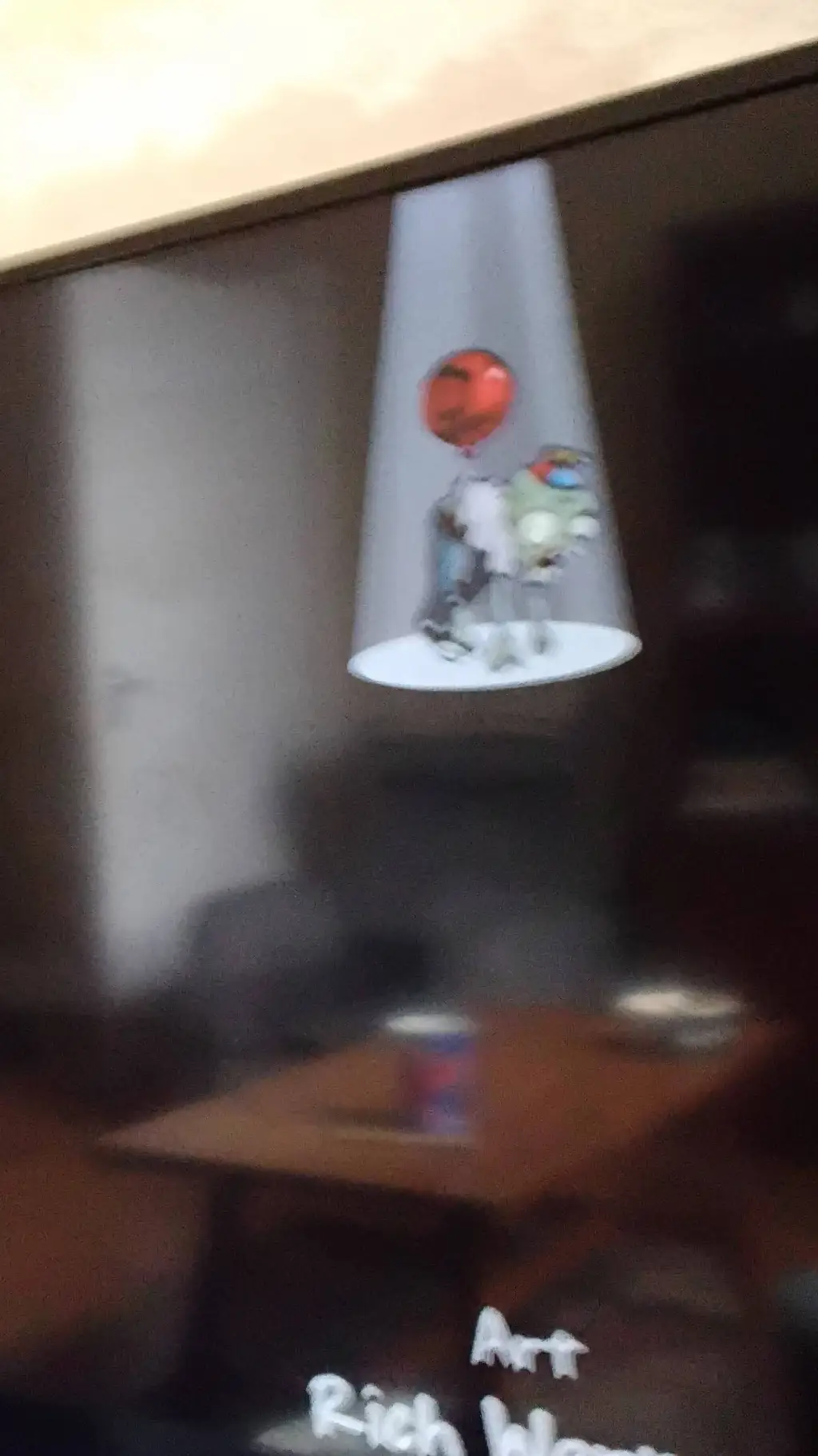 ai character: balloon zombie background