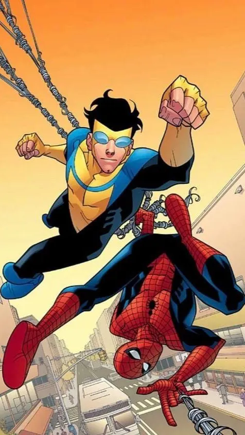 ai character: invincible x spide background