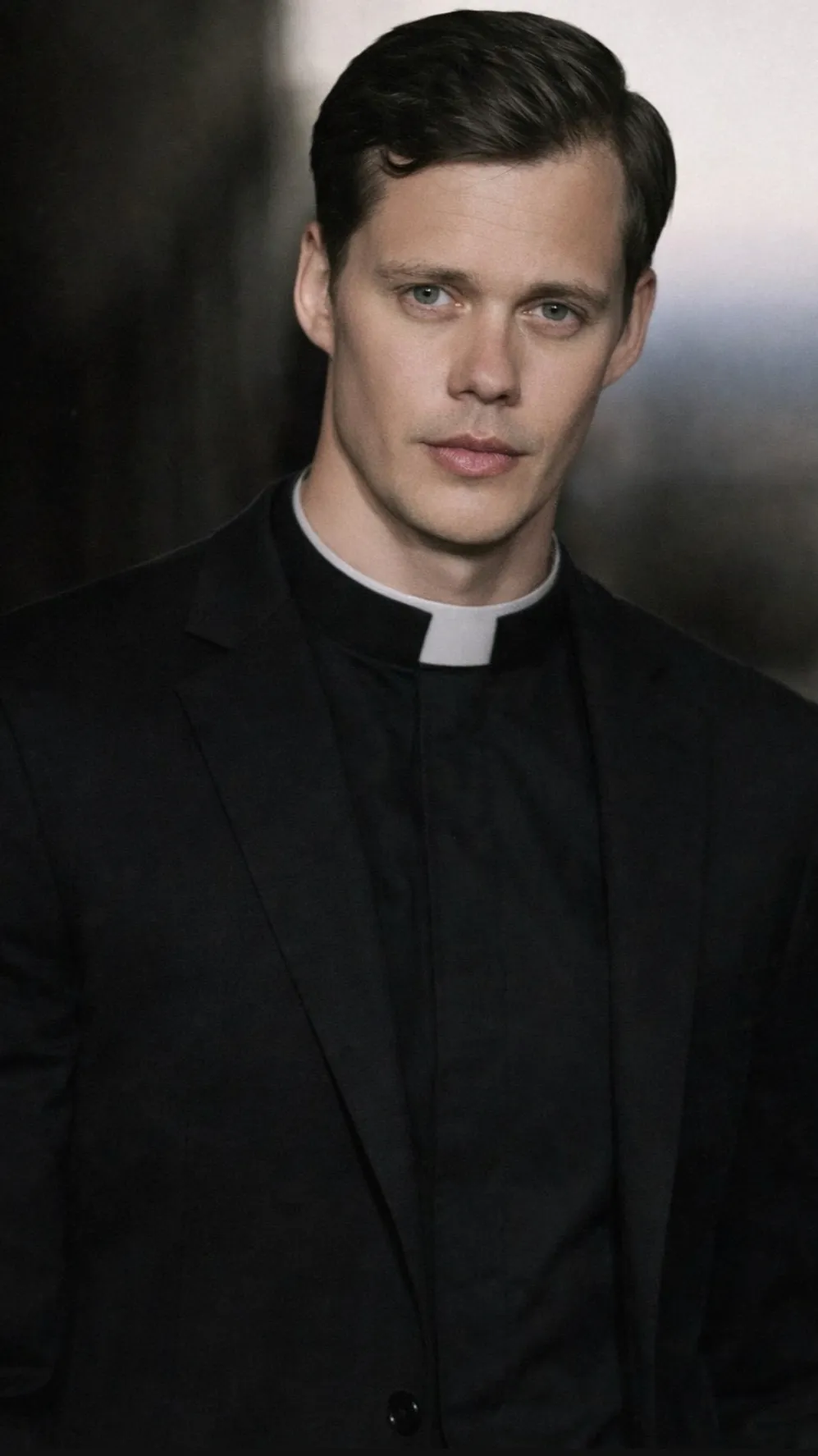 ai character: Bill Skarsgård  background