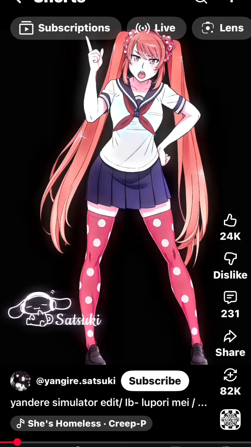 ai character: Osana background
