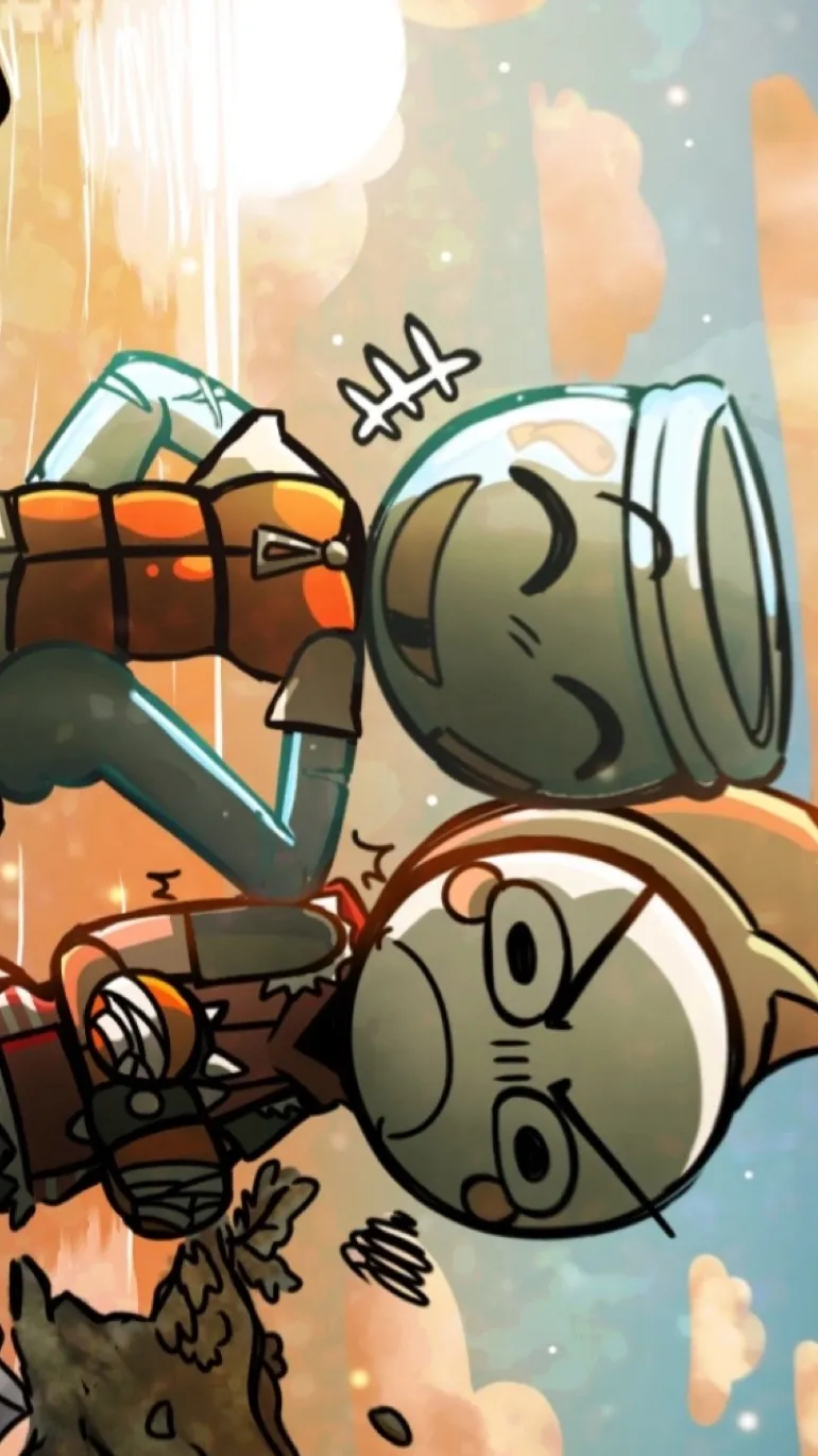 ai character: Finn and shrimpo  background