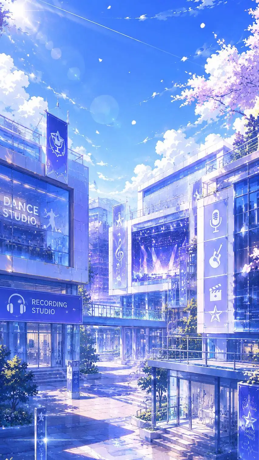 ai character: 明星学校（动漫版） background
