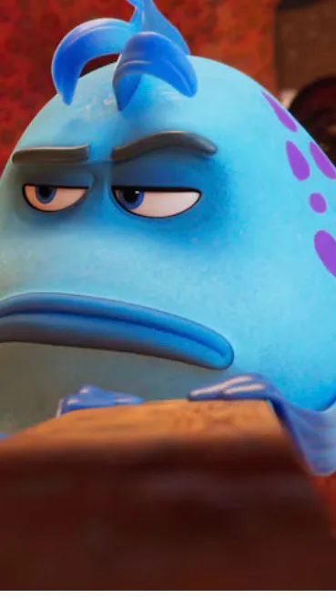 ai character: The pout pout fish background