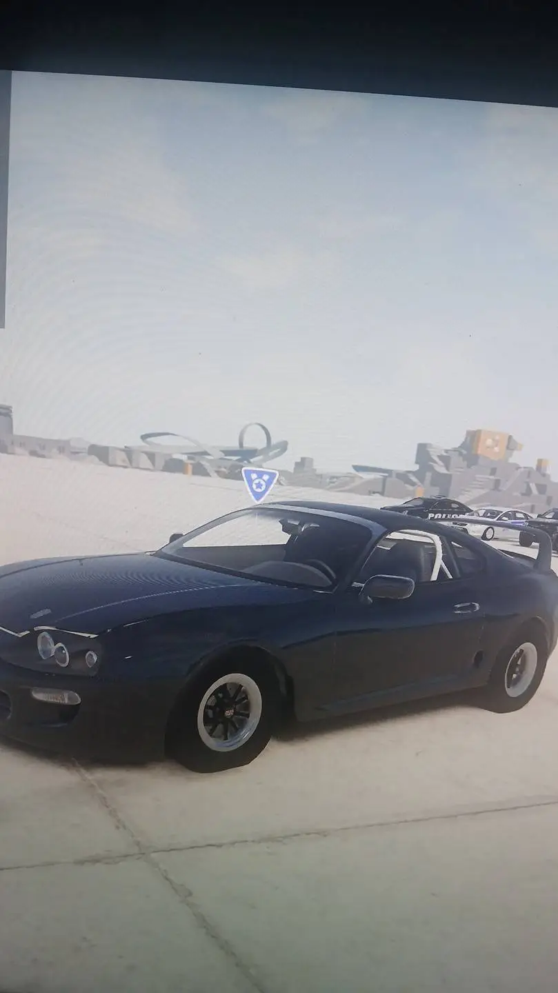 ai character: toyota supra background