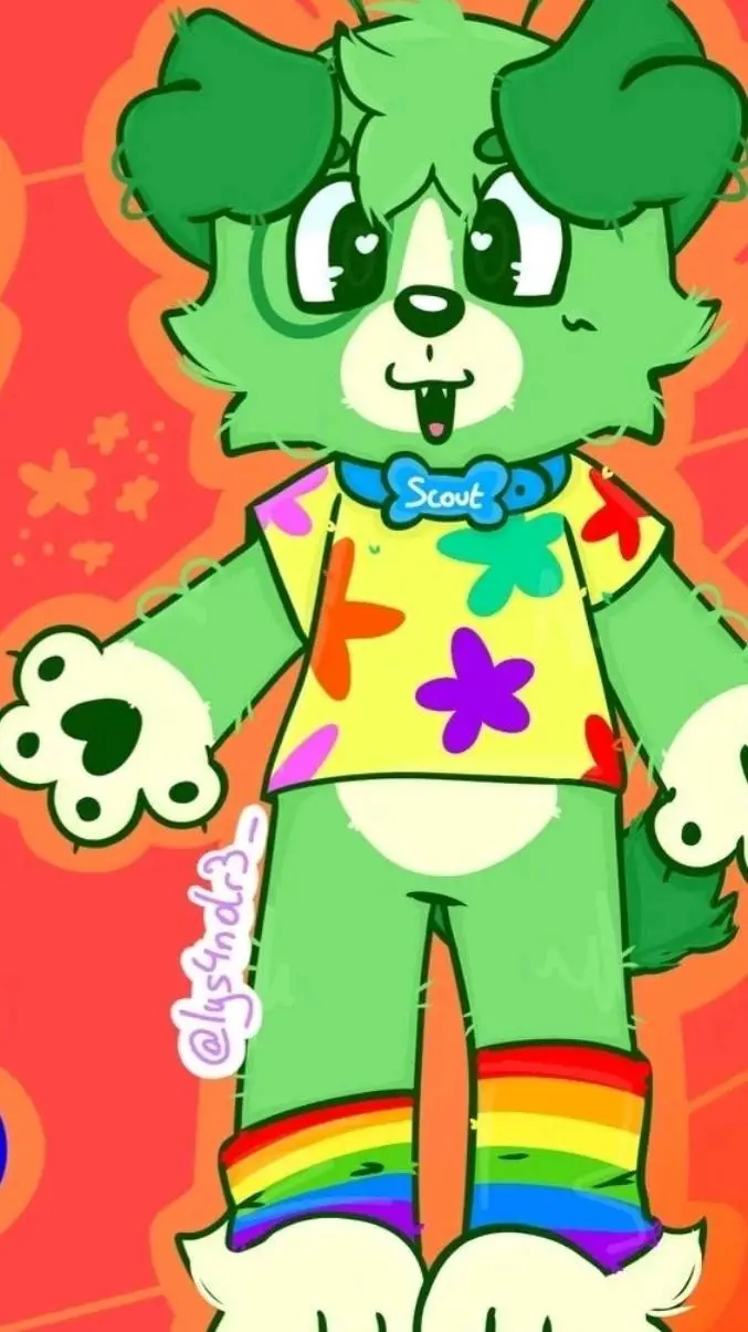 ai character: scout the dog background