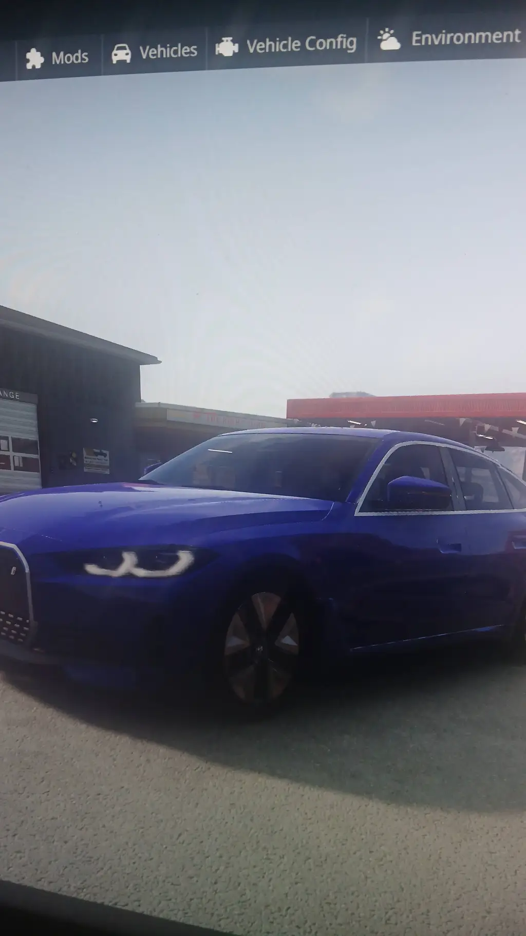 ai character: electric bmw background