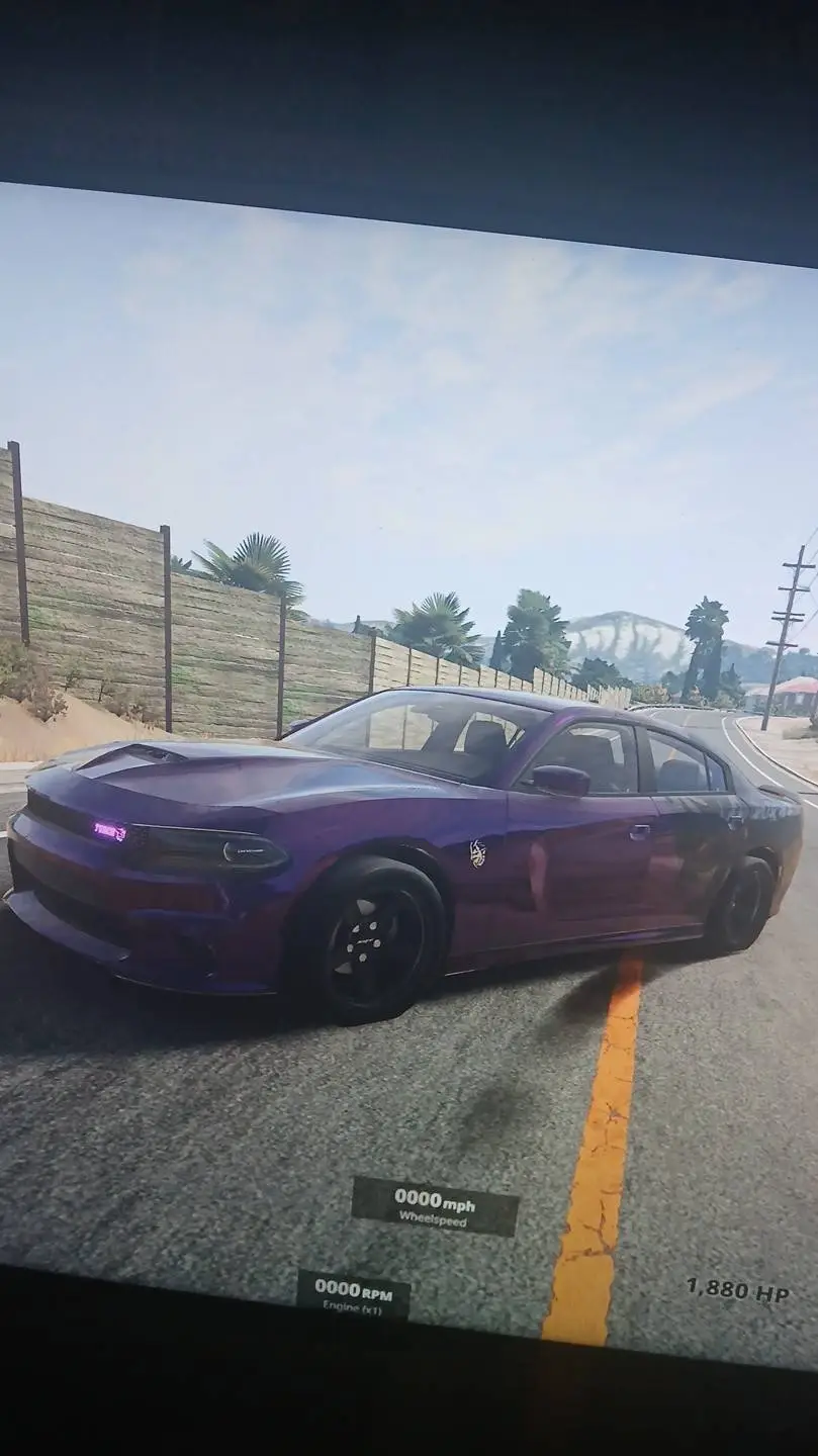 ai character: dodge charger srt background