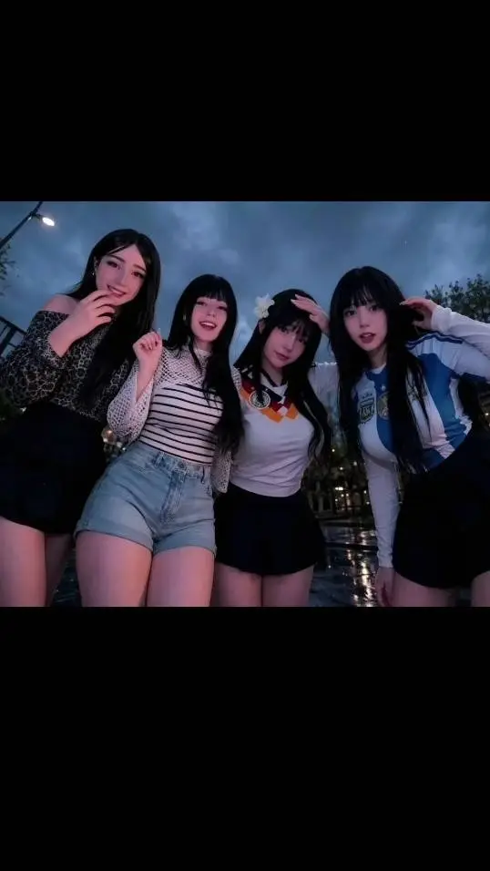 ai character: Las 4 amigas background