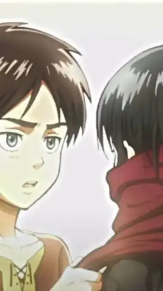 ai character: Eren & mikasa kid background