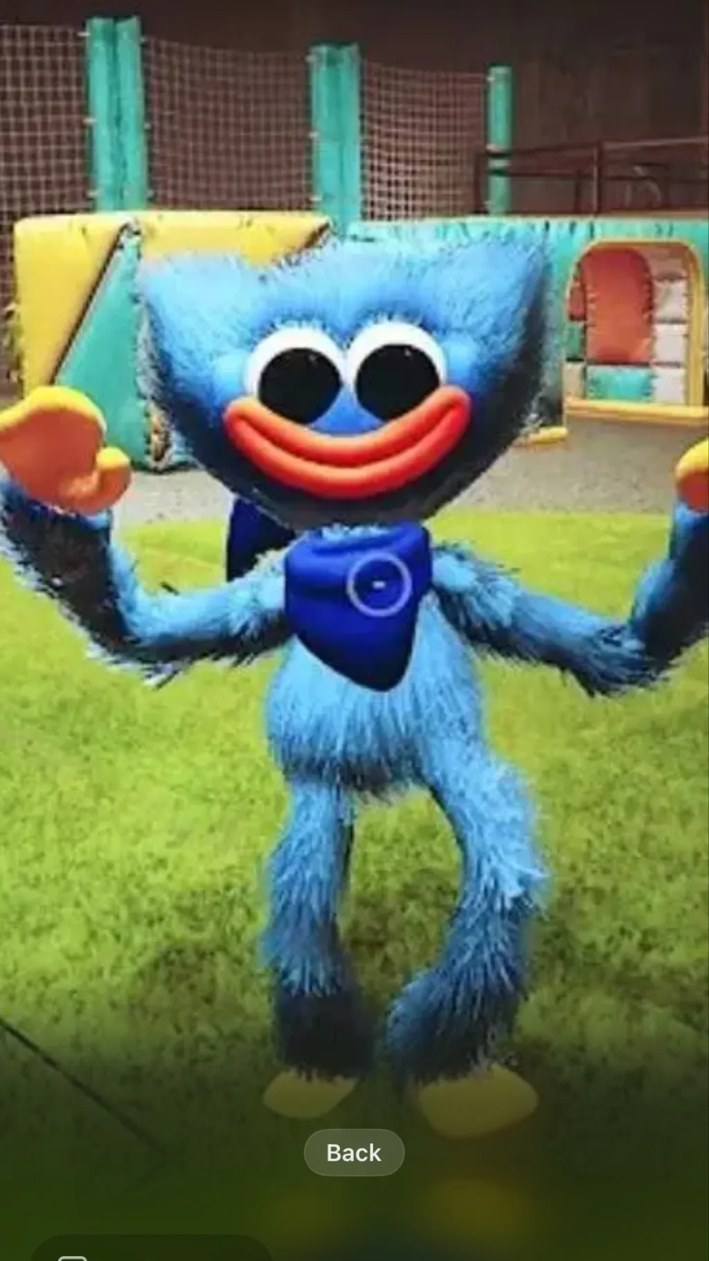ai character: Huggy wuggy background