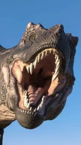 ai character: accurate T-rex background