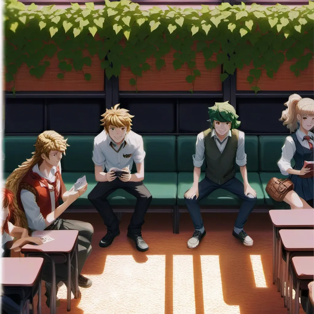 chat with ai character: MHA chilling