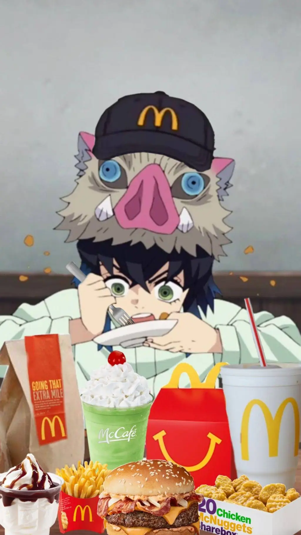 ai character: Inosuke McDonald's background