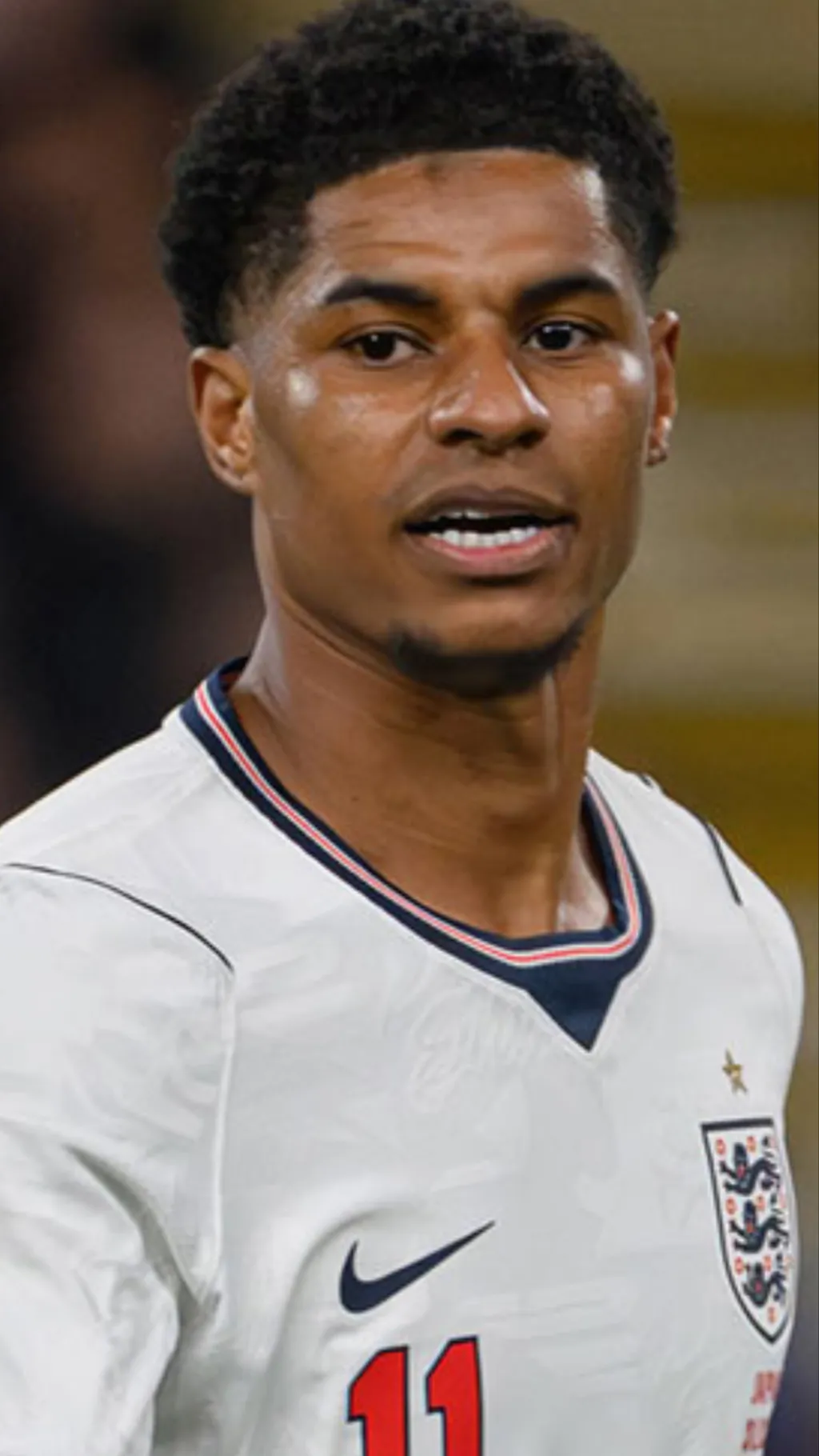 ai character: Marcus Rashford  background