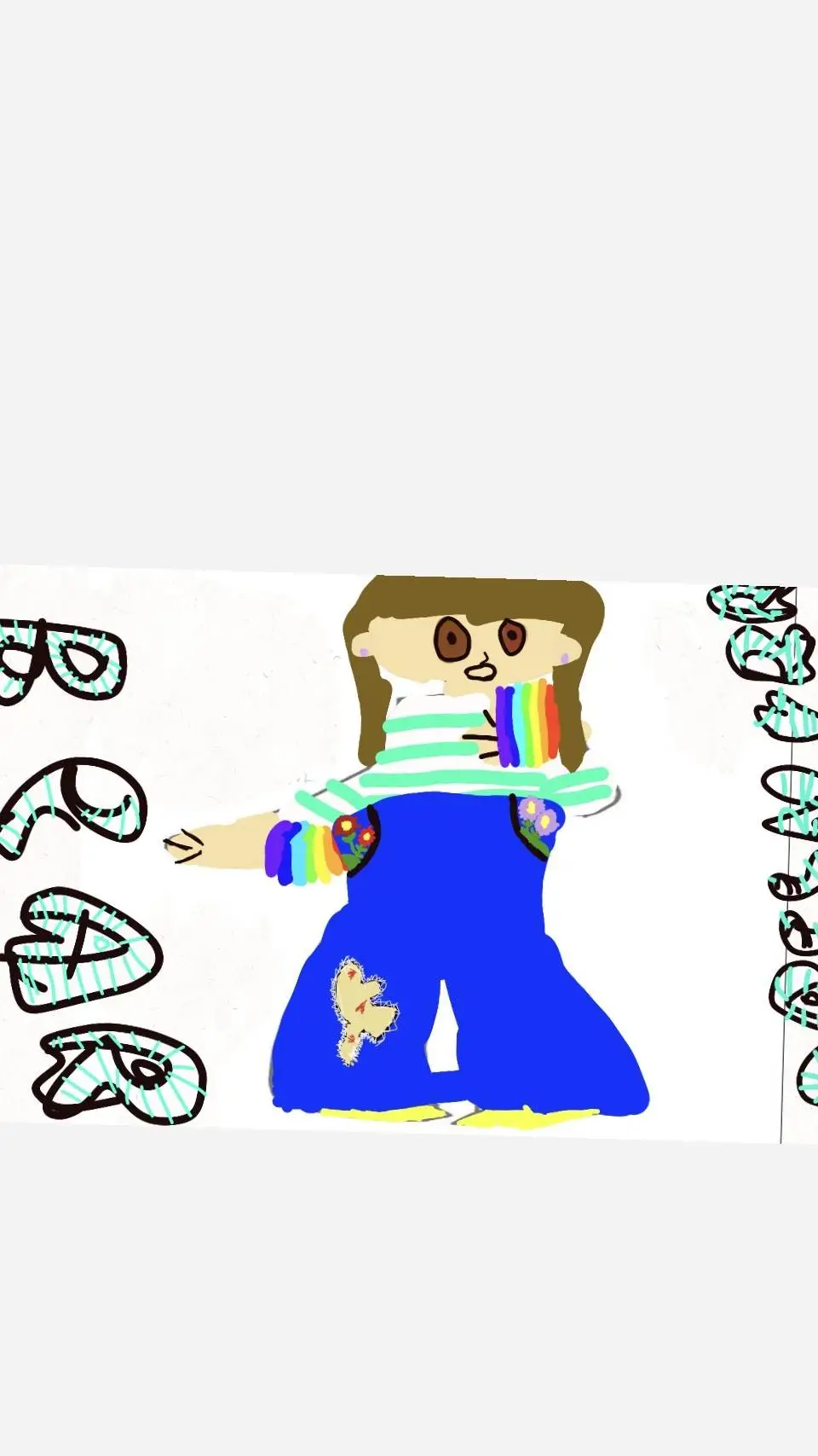 ai character: Bear Deltarune oc background