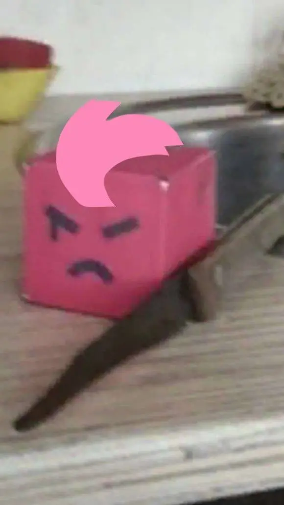 ai character: tsundere cubic background