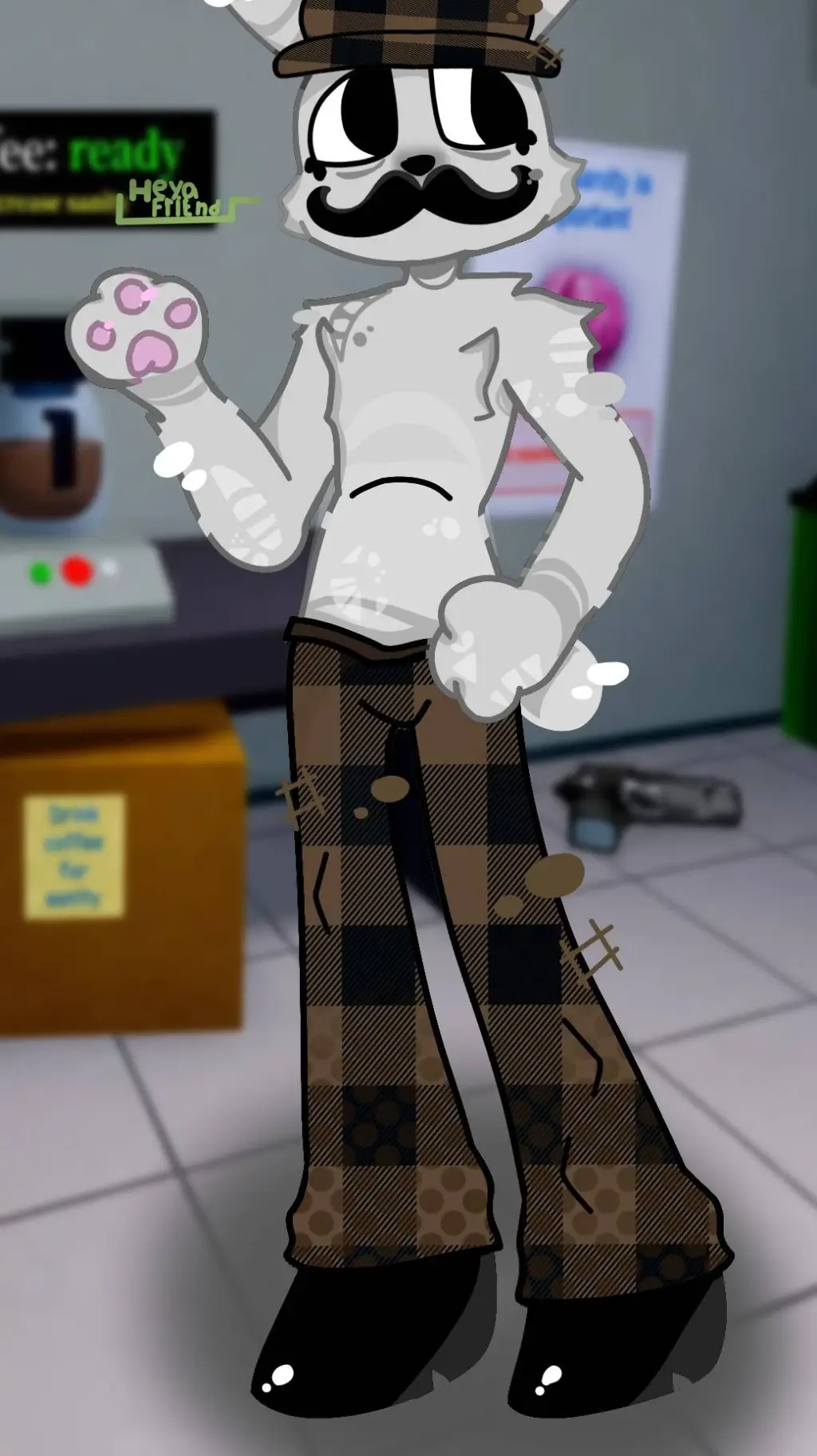 ai character: Barney background
