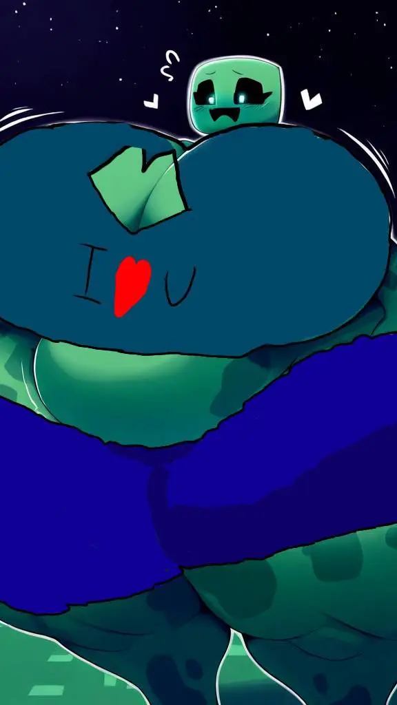 ai character: Creeper-gal~ background