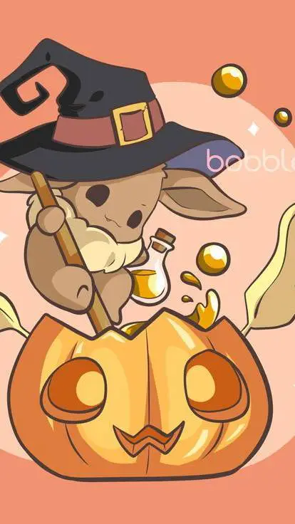 ai character: 🧡Eevee-o-ween🧡 background