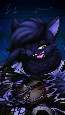 ai character: The Void-cat.. background