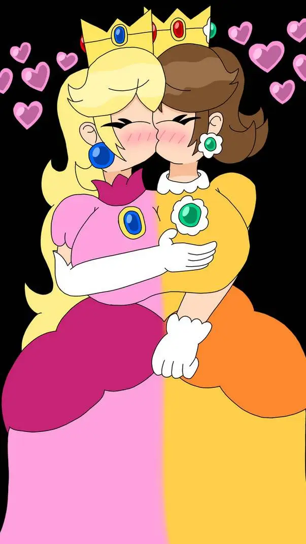 ai character: Peach and daisy~ background
