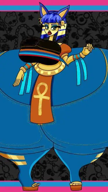 ai character: Ankha the cat background