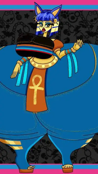 ai character: Ankha the cat background