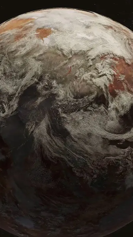 ai character: Dead earth background
