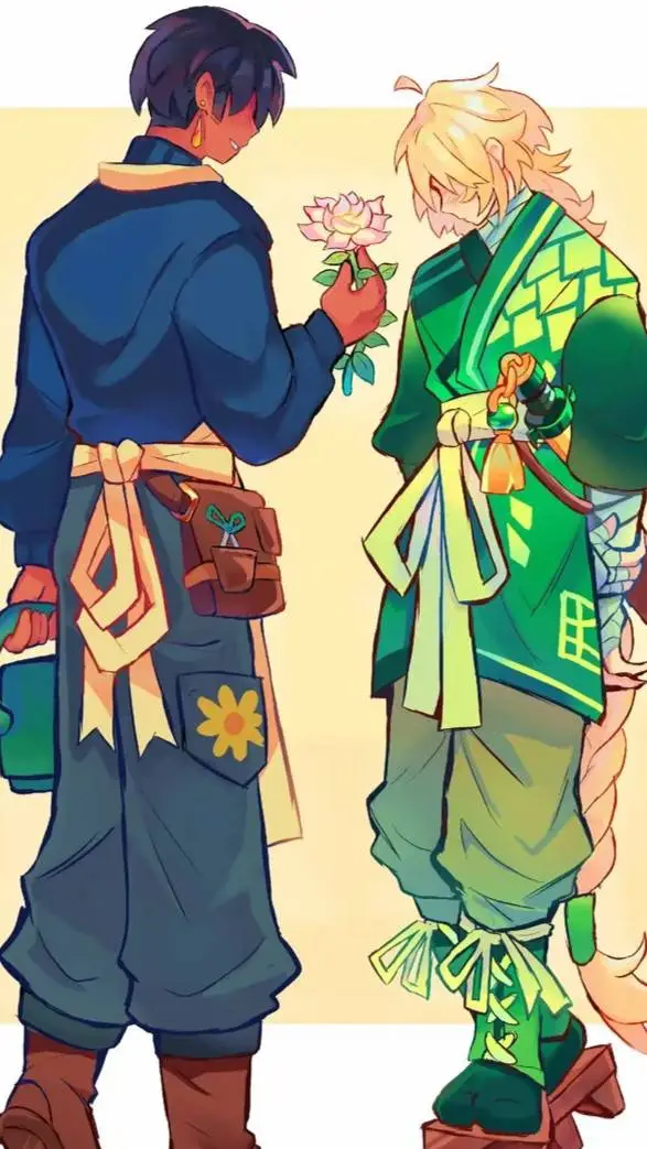 ai character: GREENFLOWER  background
