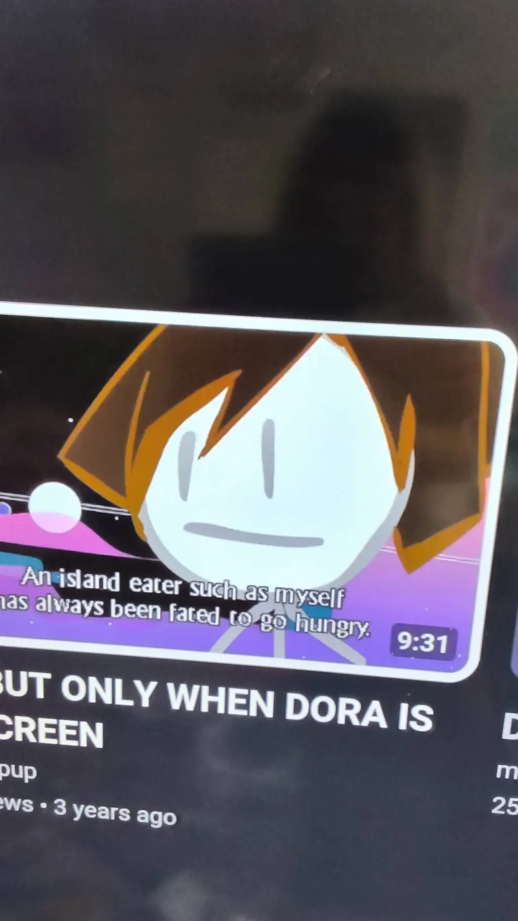 ai character: Dora from bfb  background