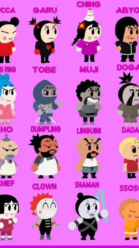 ai character: PUCCA!  background