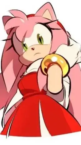 ai character: Amy cristal flor background