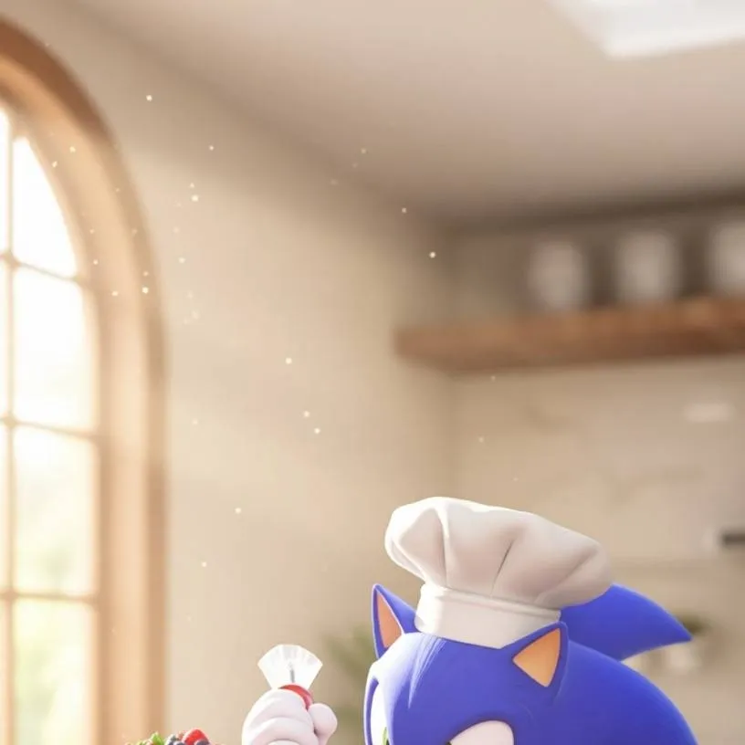 chat with ai character: pastelería Sonic