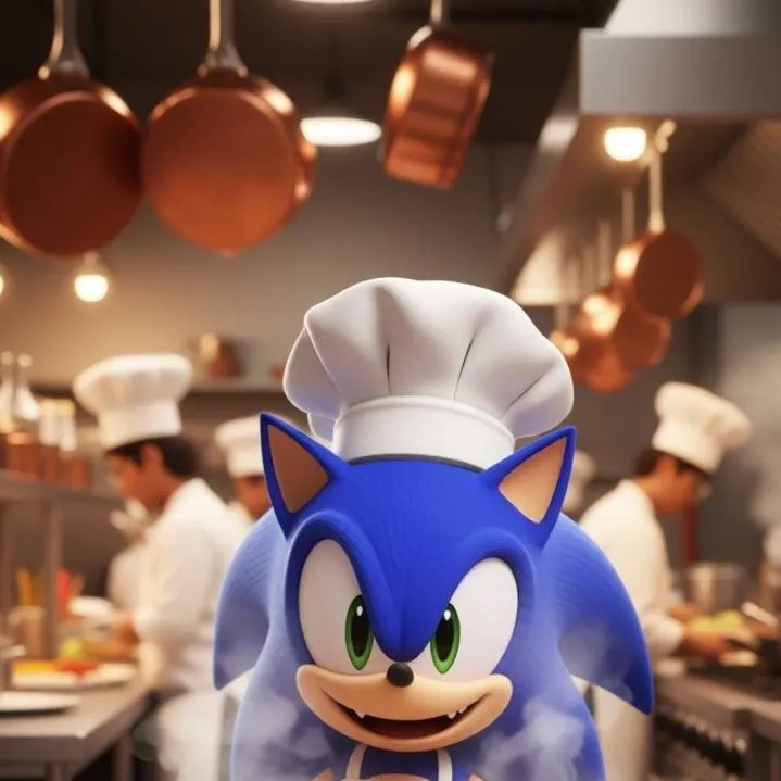 chat with ai character: Sonic  restaurante