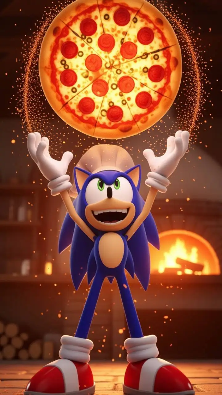 ai character: Sonic Peter Parker background