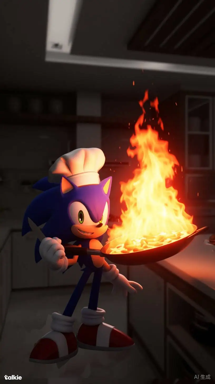 ai character: Sonic de elote  background