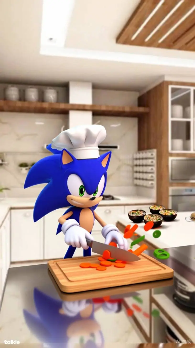 ai character: patrón Sonic estr background