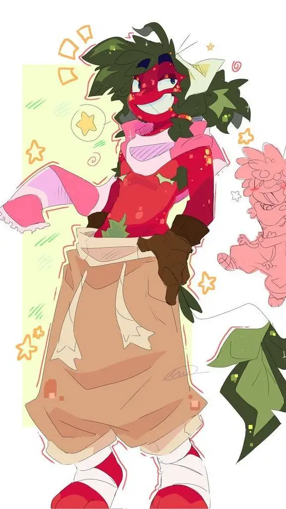 ai character: Sprout Seedly ♡🍓 background