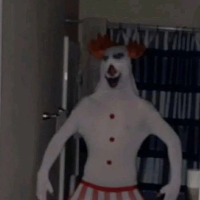 chat with ai character: The stubborn clown