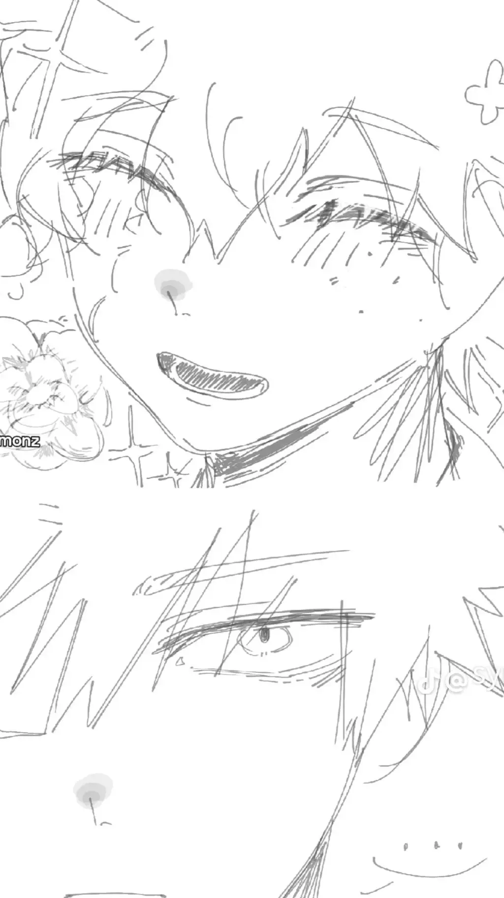 ai character: bkdk hanahaki Au  background