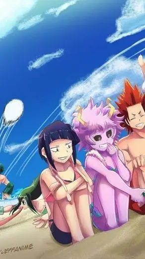 ai character: class 1-A beach background