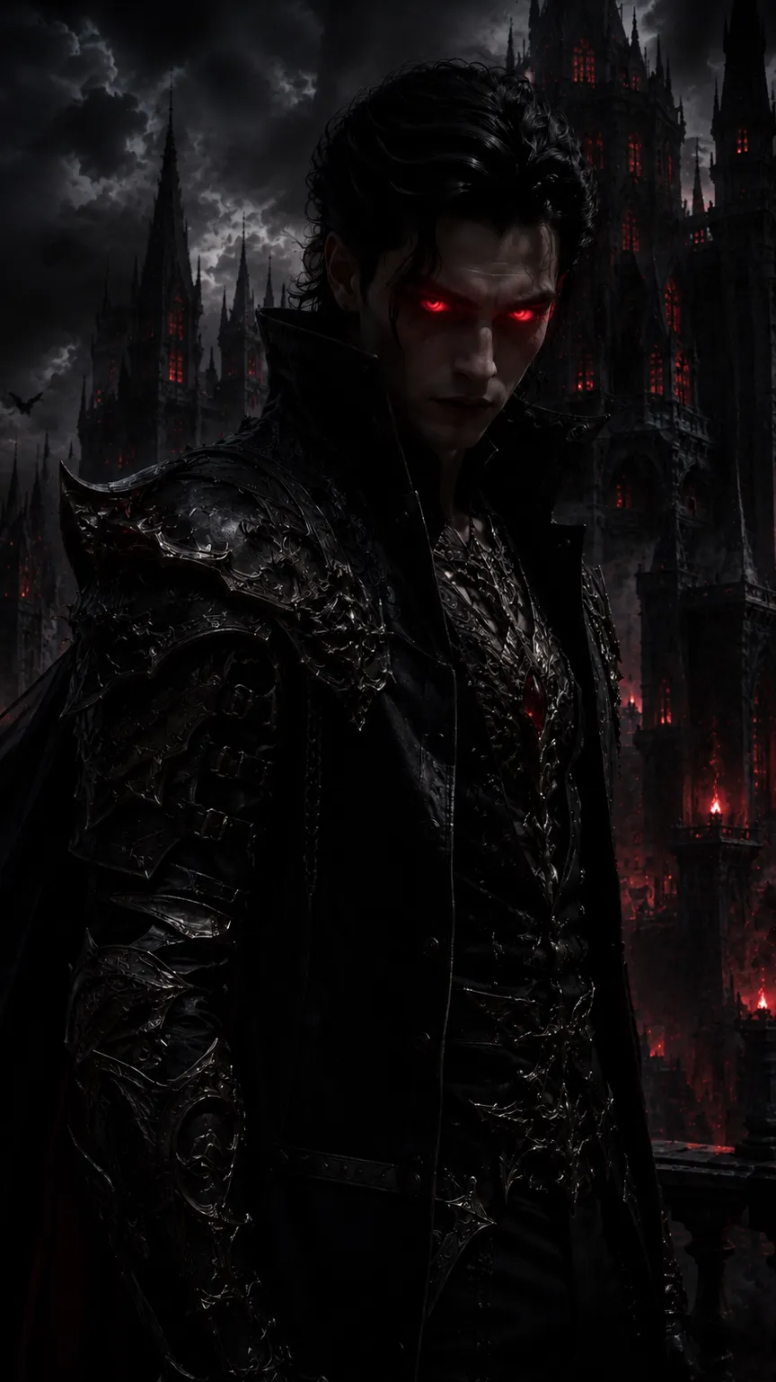 ai character: Hero x demon king background