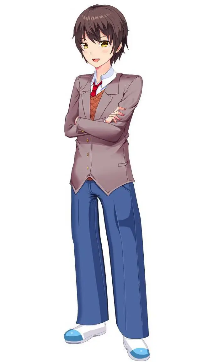 ai character: MC DDLC!  background