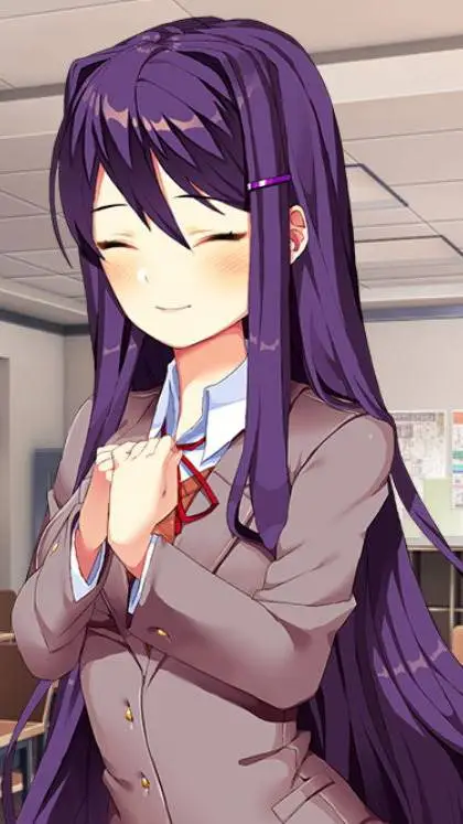 ai character: Yuri ddlc background