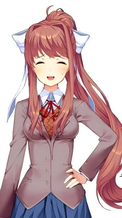 ai character: Monika ddlc background