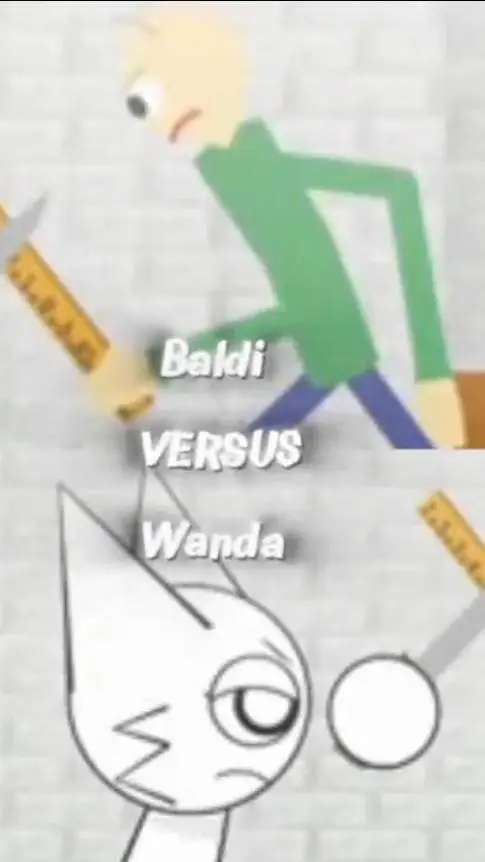 ai character: wenda vs baldi  background