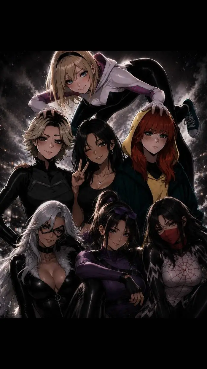 ai character: spiderman y las 7 background