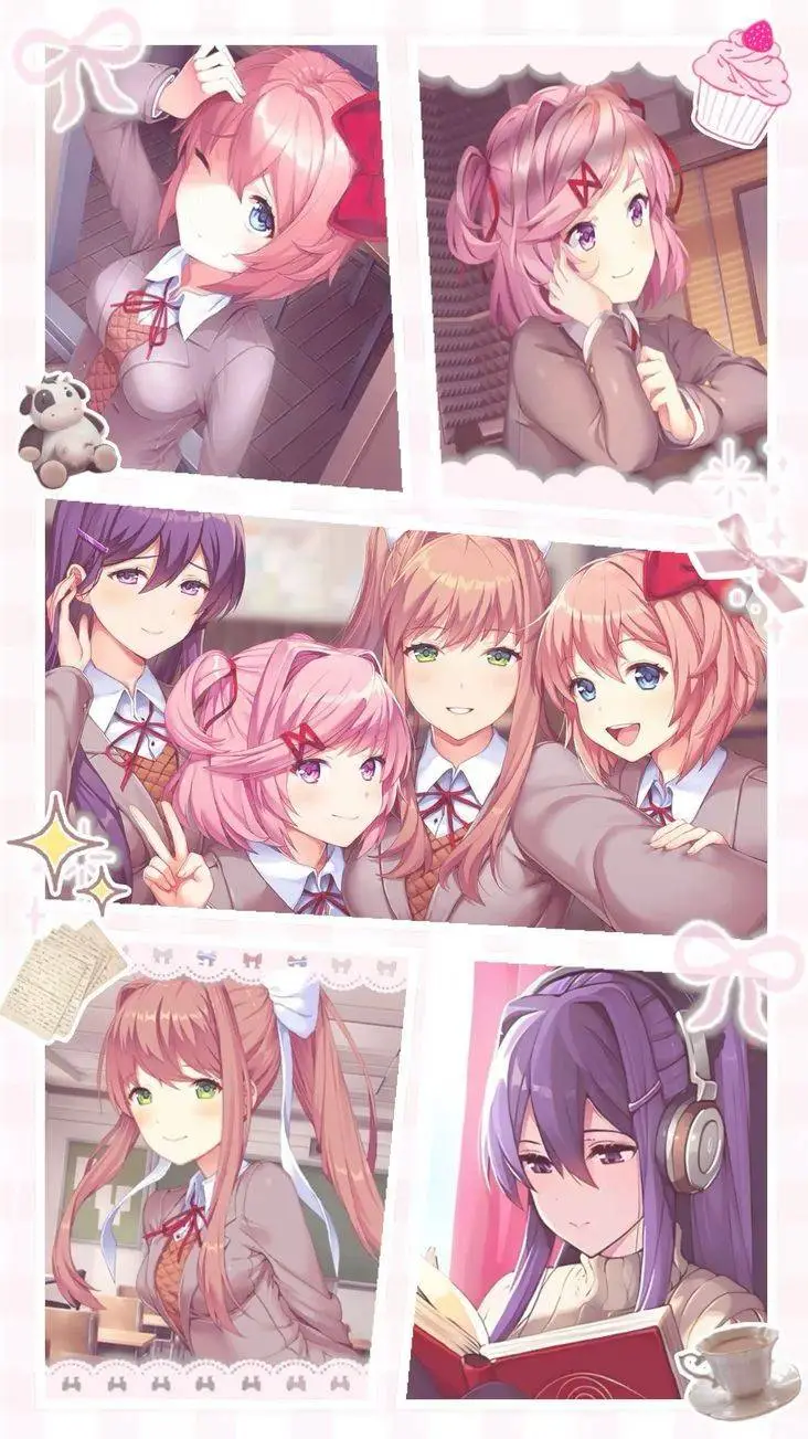 ai character: DDLC💜 background