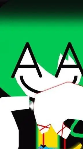 ai character: Green apple background