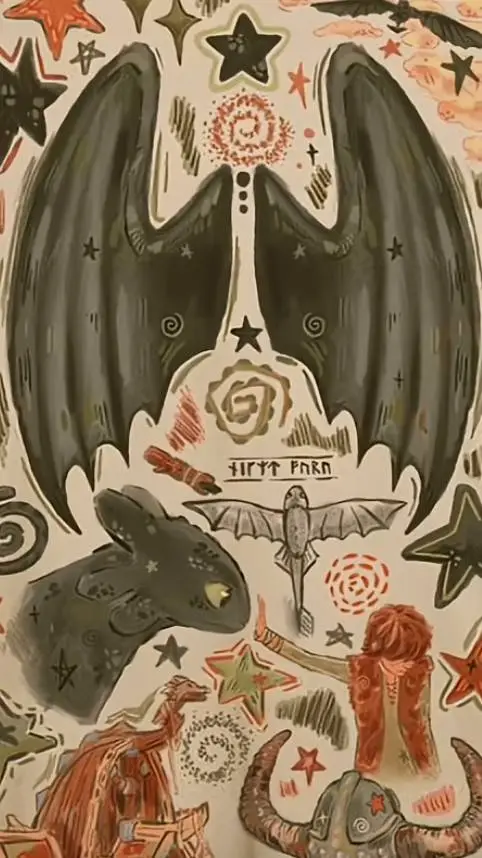 ai character: HTTYD Au background